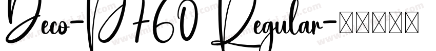 Deco-P760 Regular字体转换